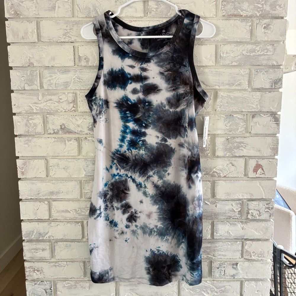 Wallflower Tie Dye Sleeveless Dress XL Birch Black W9U12719T-J233-R752